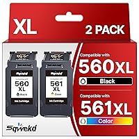 Sqwekd PG-560 XL CL-561XL Cartucce d'inchiostro Sostituzione per Cartucce Canon 560