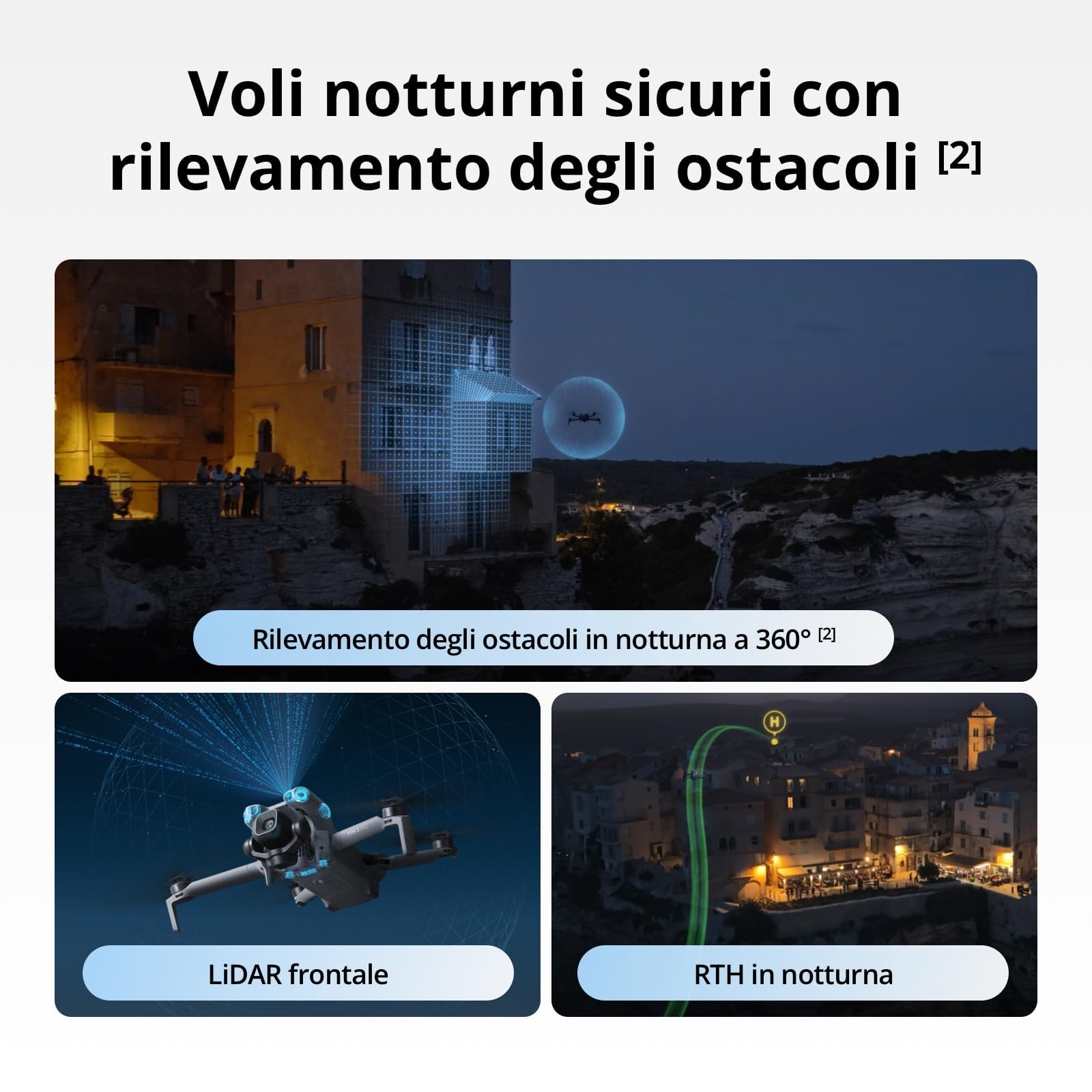 DJI Mini 5 Pro Combo Fly More con DJI RC 2 e DJI Care di 1 anno, drone 4K per principianti, CMOS da 1 pollice, rilevamento degli ostacoli, ActiveTrack 360°, C0 (Mini 5 Pro Fly More RC2)