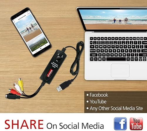 Miniatura 5 de Diamond Multimedia VC500 VHS de un toque a archivo digital convertidor de DVD con software fácil de usar convertir editar y guardar para Win7 Win8 y