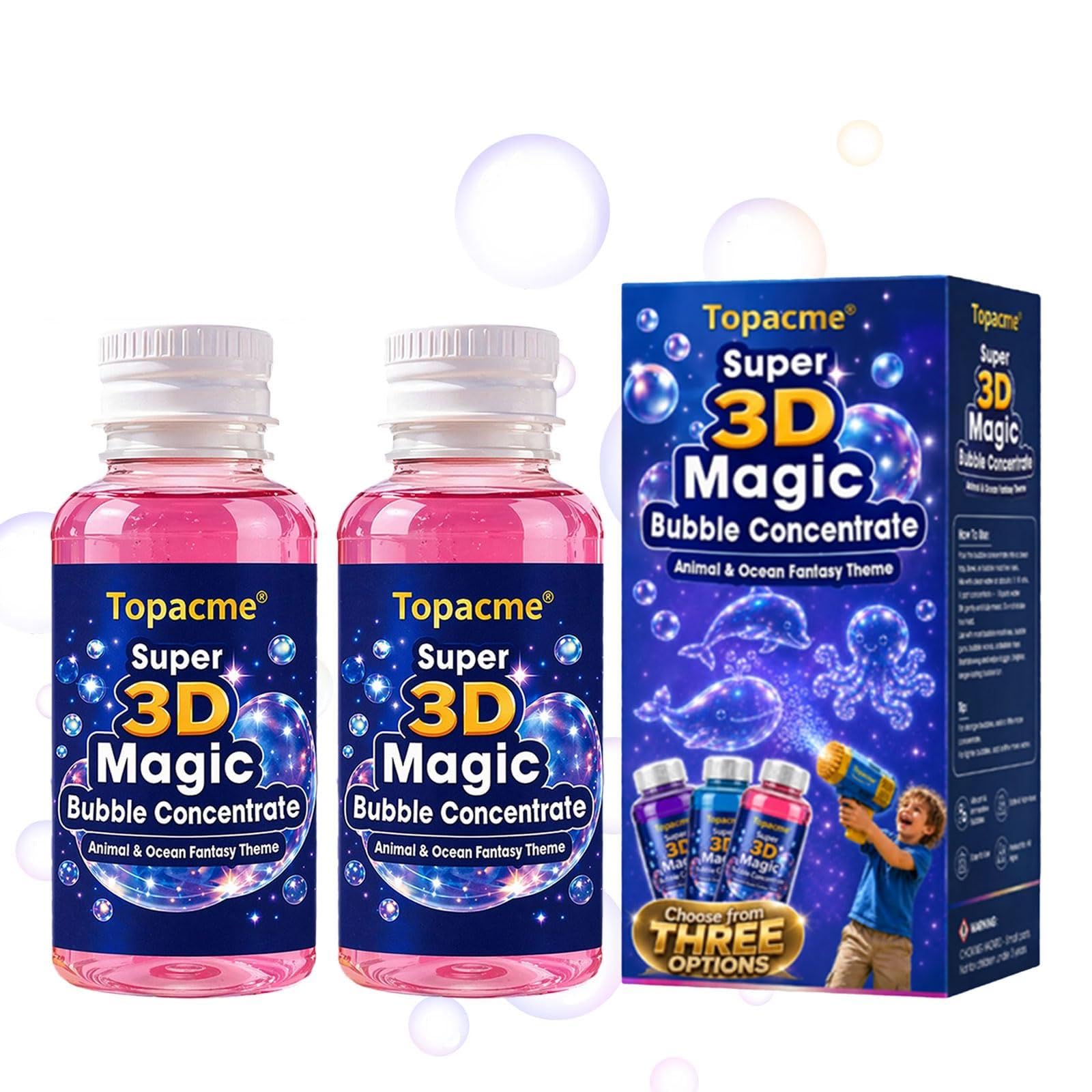 Juox Topacme 3DMagic Bubble Concentrate Animal & Ocean Fantasy Theme