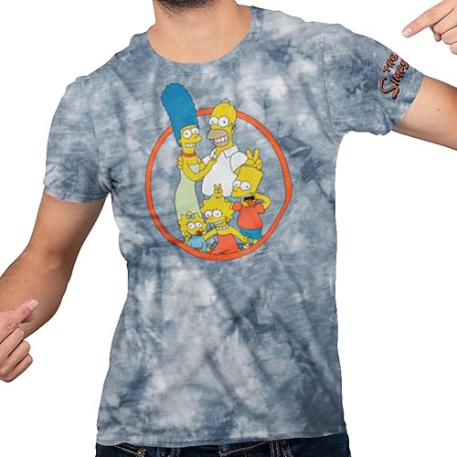 Miniatura 3 de The Simpsons Camiseta clásica de dibujos animados para adultos con diseño de comedia grupal para hombre
