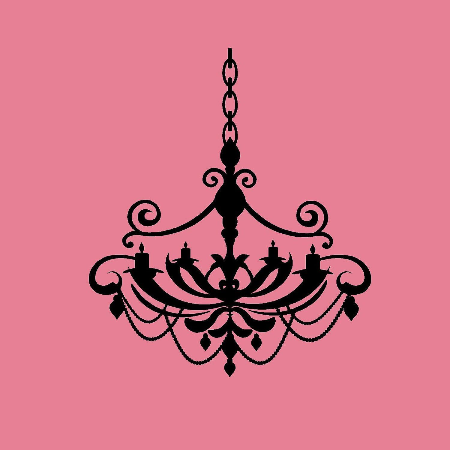 Vinyl Decals For Walls A chandelier selected color White Want