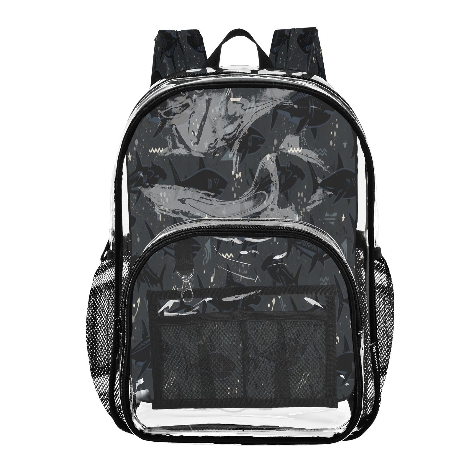 Mochila transparente resistente para evitar colas en controles de seguridad 8
