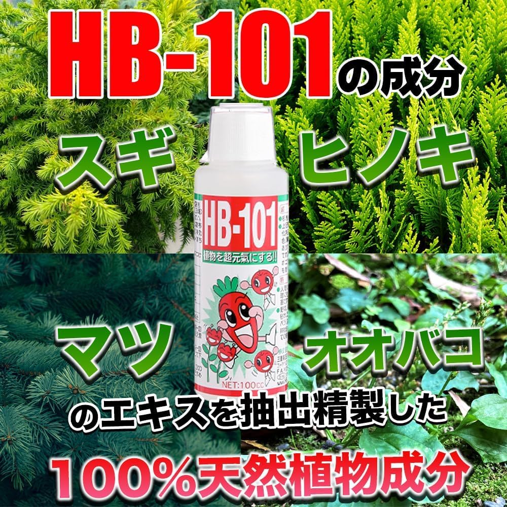Amazon.co.jp: 植物活力剤 HB-101 即効性 1000倍希釈 原液 100ml 花