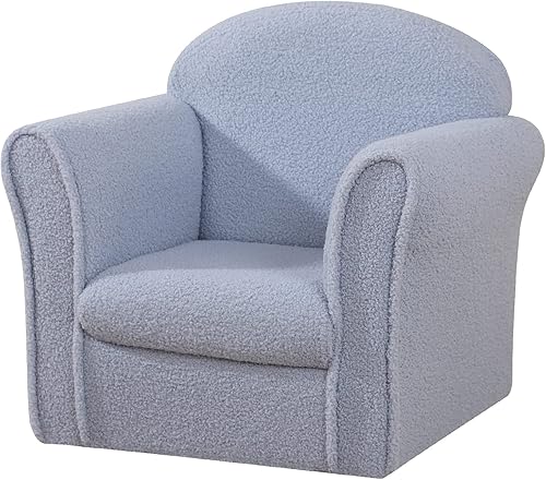 Miniatura 19 de AFBKSS&BB Sofá para niños, silla con reposabrazos para niños, muebles para niños de construcción de madera resistente, sofá para niños en edad