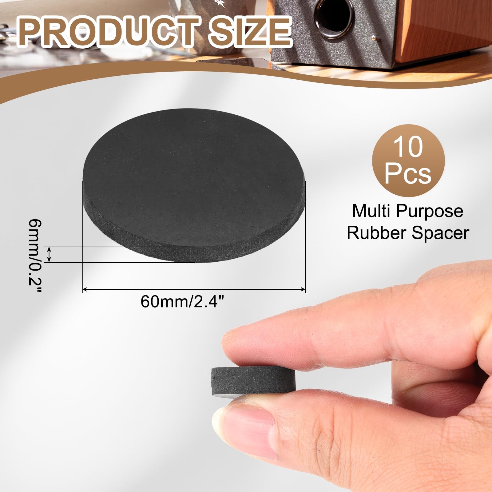 PATIKIL Rubber Solid Discs Washers - Image 2