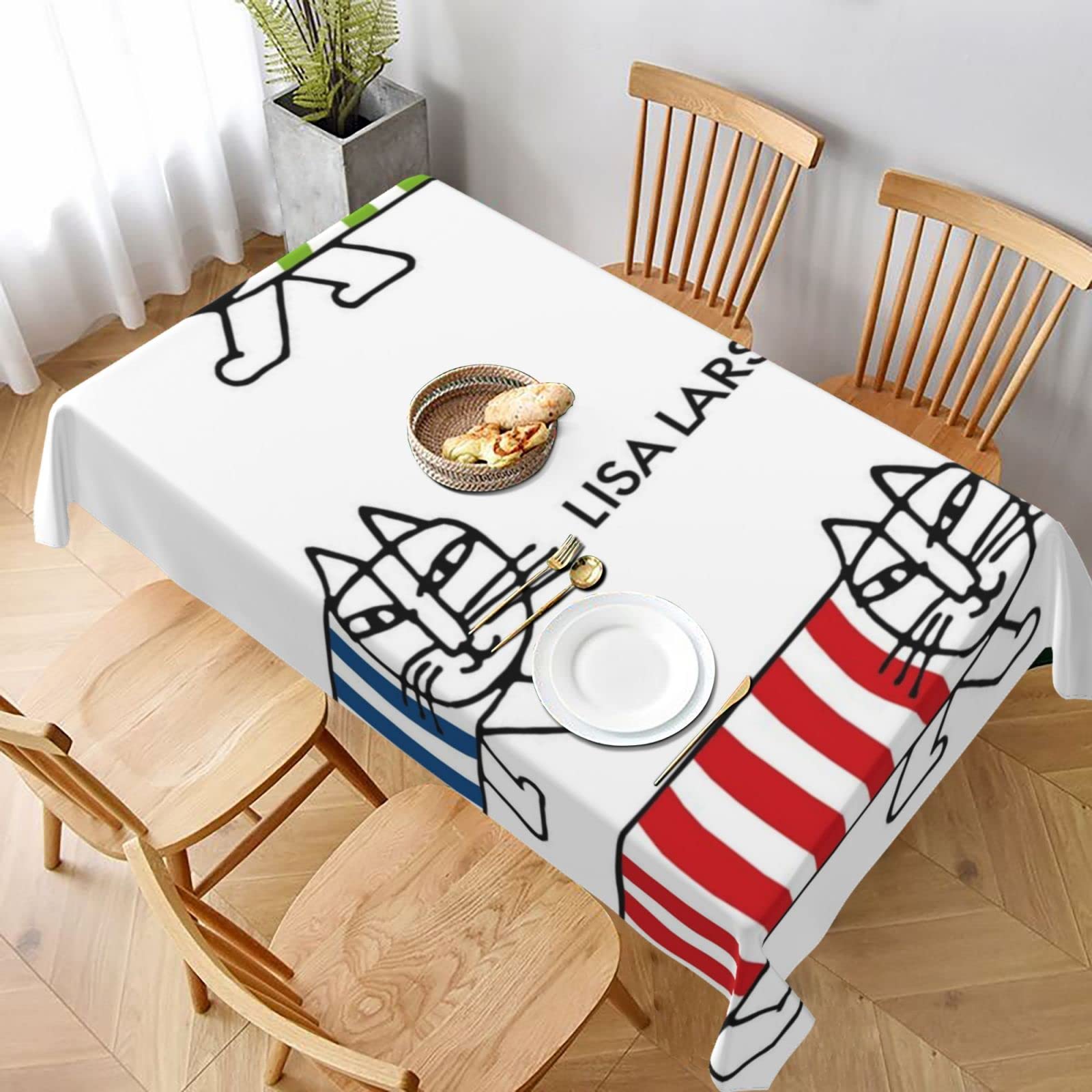Amazon｜リサラーソン テーブルクロス 上質な防水防油生地で作られてい