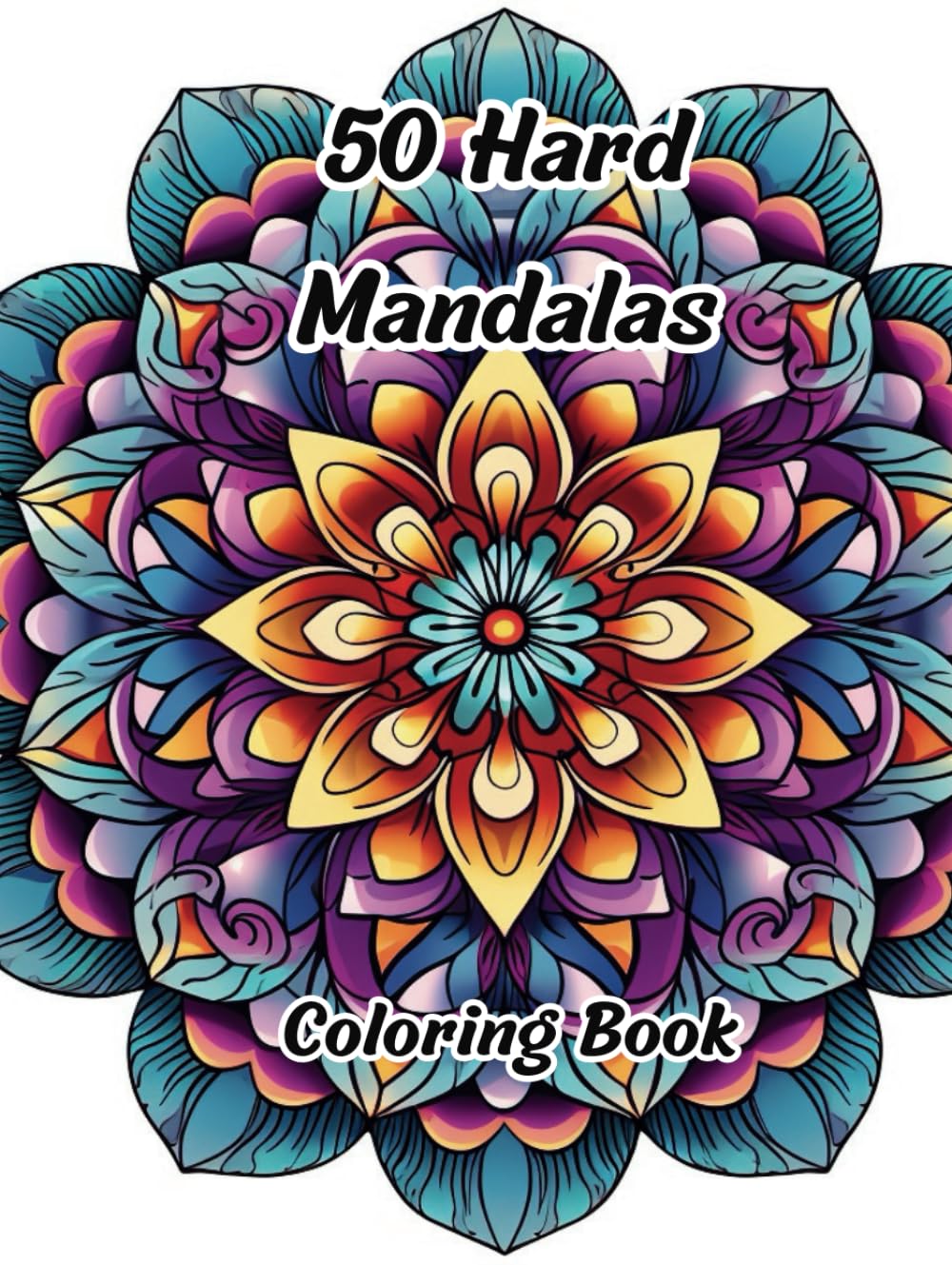 50 Hard Mandalas: 50 Pages (Mandala Books)