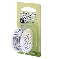 Vista 15 de Artistic Wire, Alambre de acero inoxidable calibre 18, 57 pies
