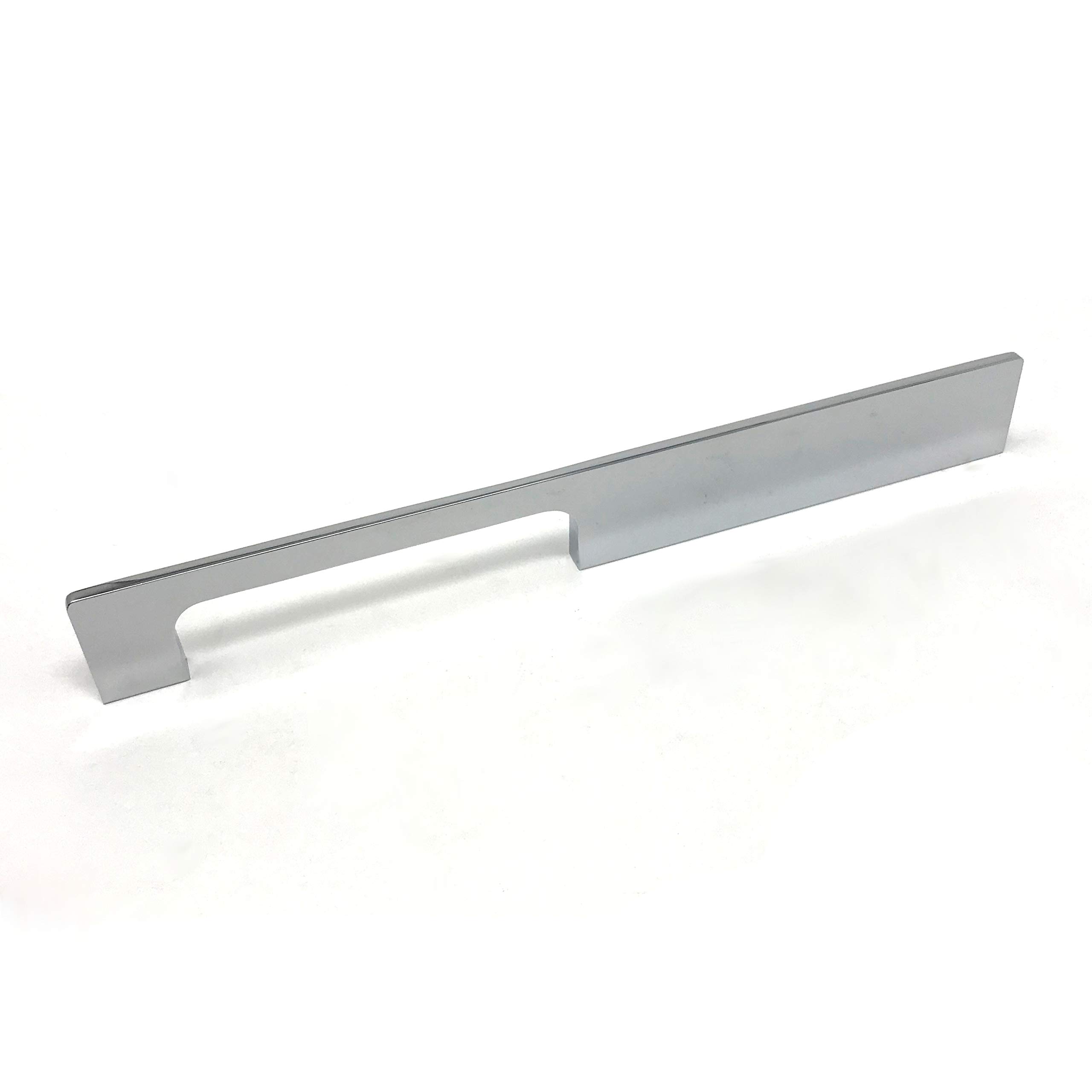 Chrome Kitchen Cabinet Handle Polished Slim Square Open Pull 224mm Bedroom Door
