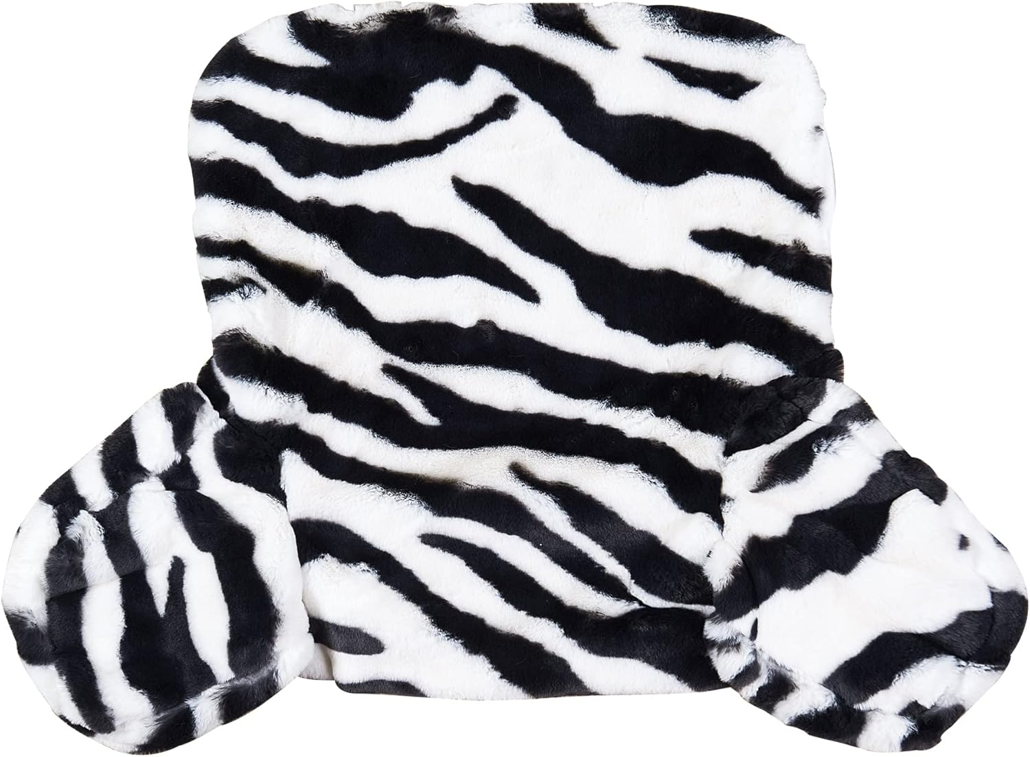 BYTIDE Zebra Print Faux Fur Reading Pillow Cover (Cover