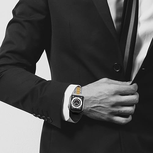 Miniatura 7 de Correa para Apple Watch de 1.496 pulgadas, 1.575 pulgadas, 1.614 pulgadas, 1.654 pulgadas, 1.732 pulgadas, 1.772 pulgadas, con cubierta facial,