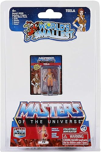 Miniatura 6 de Worlds Smallest Masters of The Universe - Juego de 4 mini figuras - He-Man - Skeletor - Teela - Battle Cat