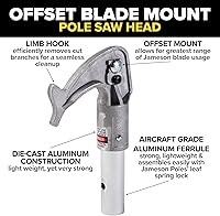Vista 4 de Jameson PS-3FPS1 Kit de cabezal de sierra de pértiga Tri-Cut, hoja Barracuda de 13 pulgadas, convierte postes de extensión para un recorte y poda
