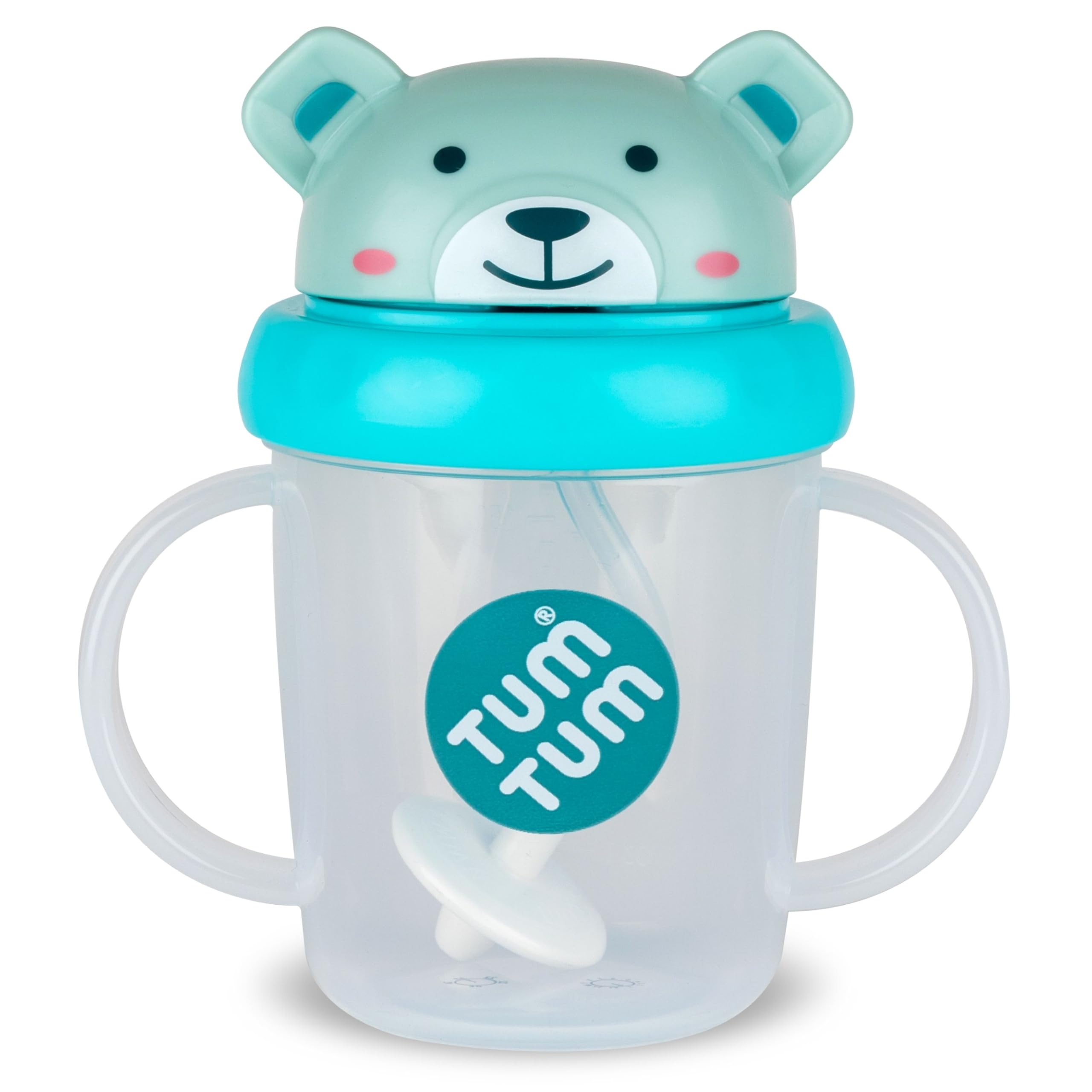 TUM TUM 3 in 1 Free Flow Baby Trainer Sippy Cup for Toddlers | 200ml | Baby Cup Designed with Feeding Specialist | Food Grade Silicone BPA & Phthalate Free Sipper | Straw Cup Bottle