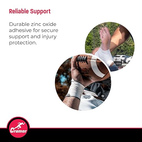 Miniatura 4 de Cramer Team Color Athletic Tape, Easy Tear Tape for Ankle, Wrist, & Injury Taping, Protect & Prevent Injuries, Promote Healing, Athletic Training