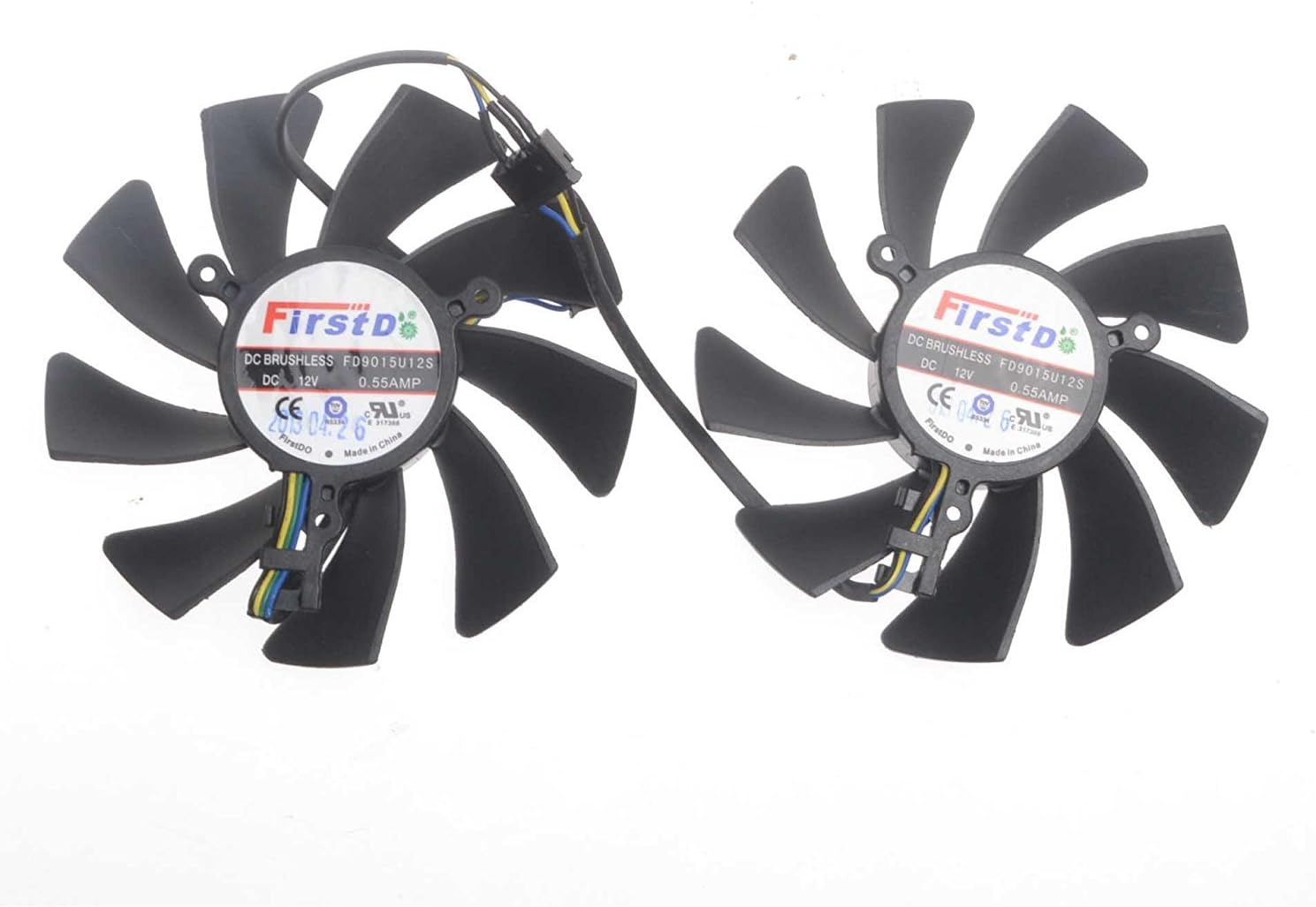 FD9015U12S 12V 0.55A 75mm 4 Pin Replacement Cooling Fan For