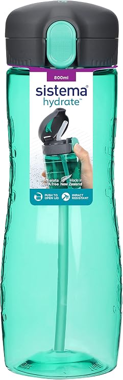 Sistema Quick Flip Tritan Bottle Assorted Colours 800 ml