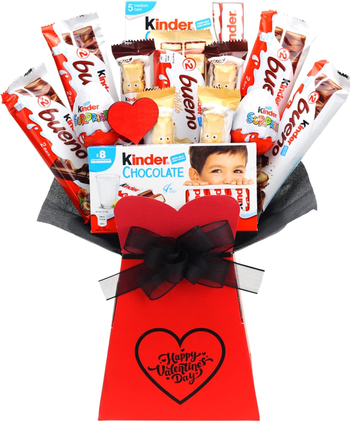 Valentines Chocolate Bouquet Gift Hamper Selection (Kinder)