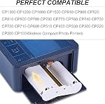 Compatible avec le jeu de 3 cartouches d'encre et 108 feuilles de papier photo 4x6 pour Canon Selphy CP1500, pour Selphy CP1500 CP1200 CP1000 CP910 CP900, résistant à l'eau et à l'oxydation