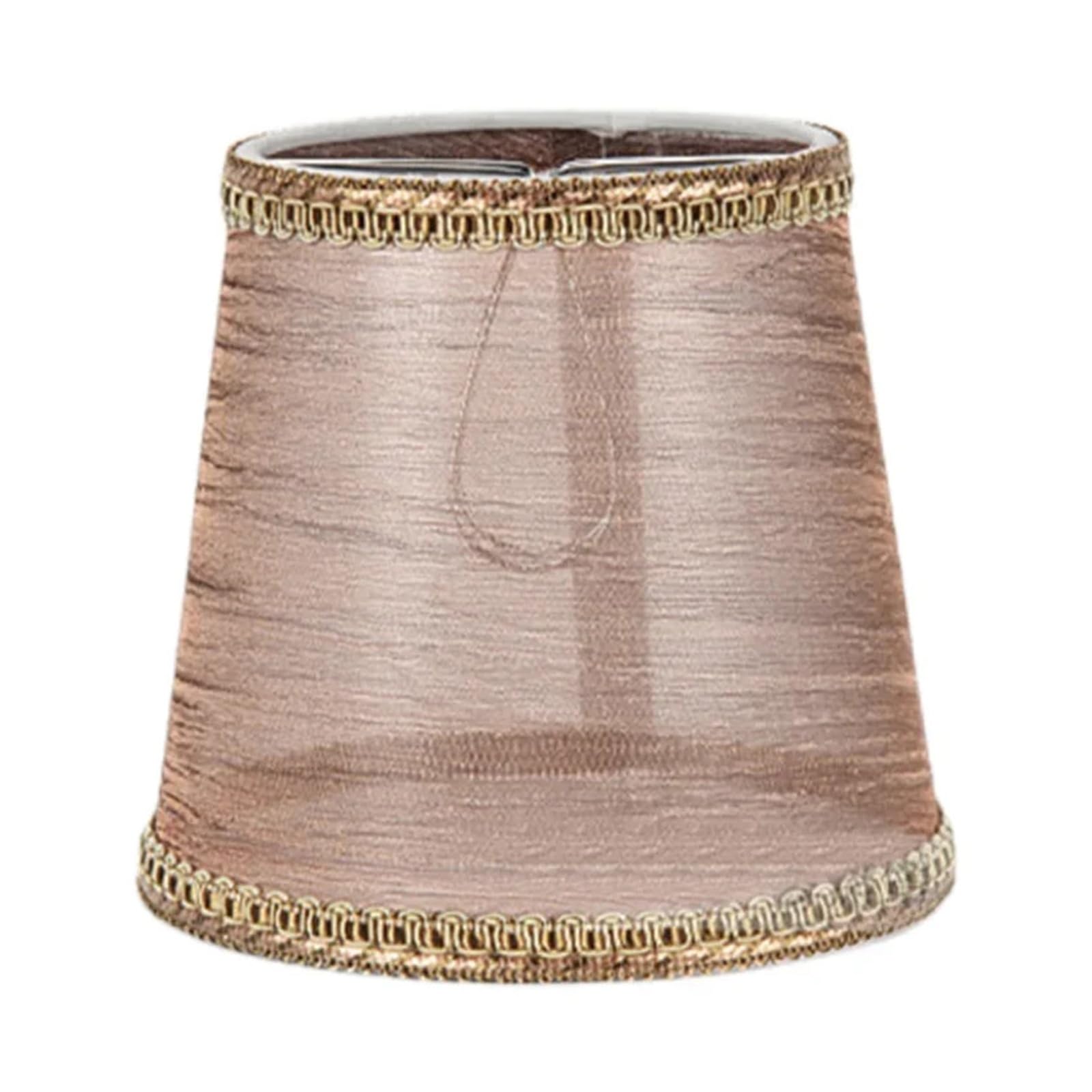 Luxemetals 9 E14 1Pcs Nordic Style Transparent Fabric Chandelier Lampshade - Clip On/Meson Type(9 E14)