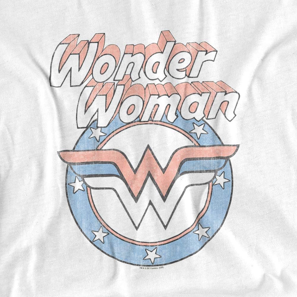 Popfunk Classic Wonder Woman Officially Licensed Adults-Unisex T Shirt & Stickers - Image 2