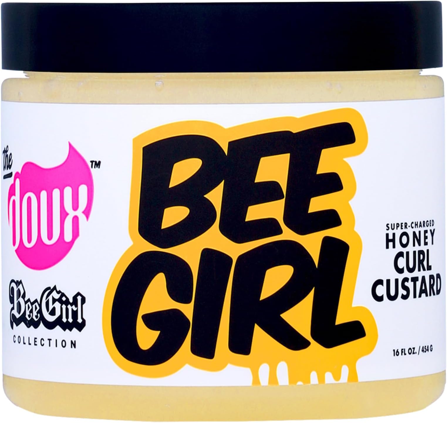 Curl Cream for Curly Hair with Honey, Aloe & Keratin – Curl Defining Custard for Frizz Control, Moisture & Shine Bee Girl Honey Custard for Natural Hair