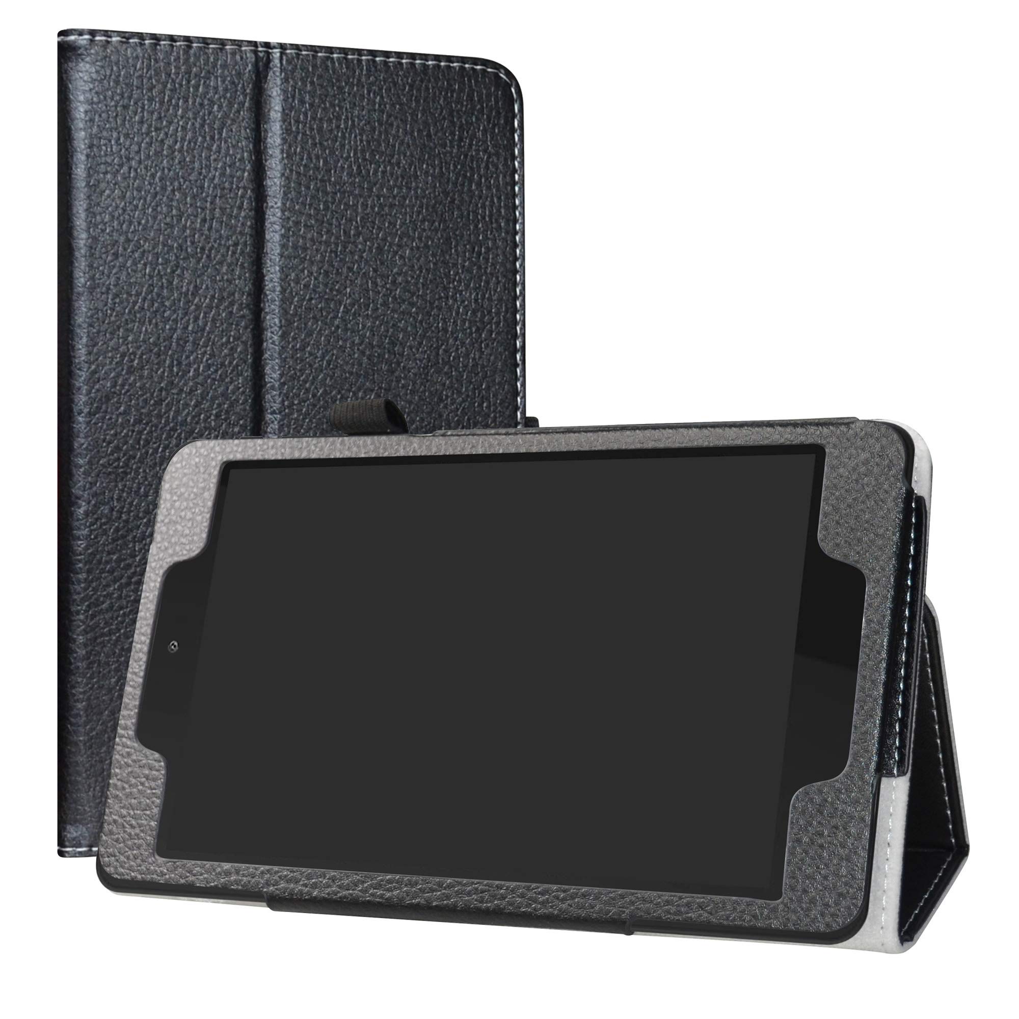 ALLDOCUBE M8 Tablet Case,LiuShan PU Leather Slim Folding Stand Cover for 8.0" ALLDOCUBE M8 Android Tablet(Not fit ALLDOCUBE M8 10.0 inch),Black