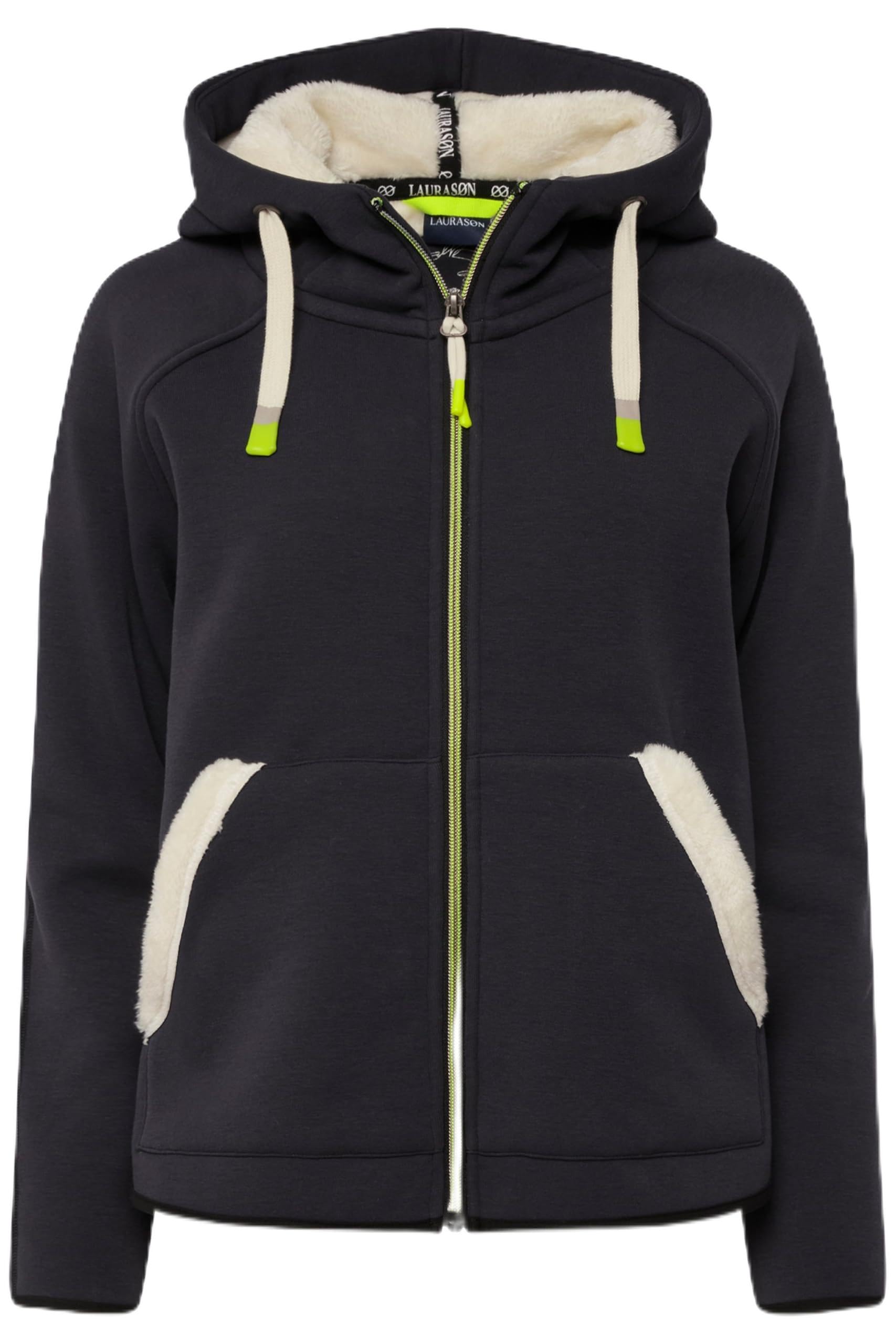 Laurasøn Hoodie-Jacke, Sweat, Teddy-Innenseite, Kapuze, Raglan-Langarm 822957