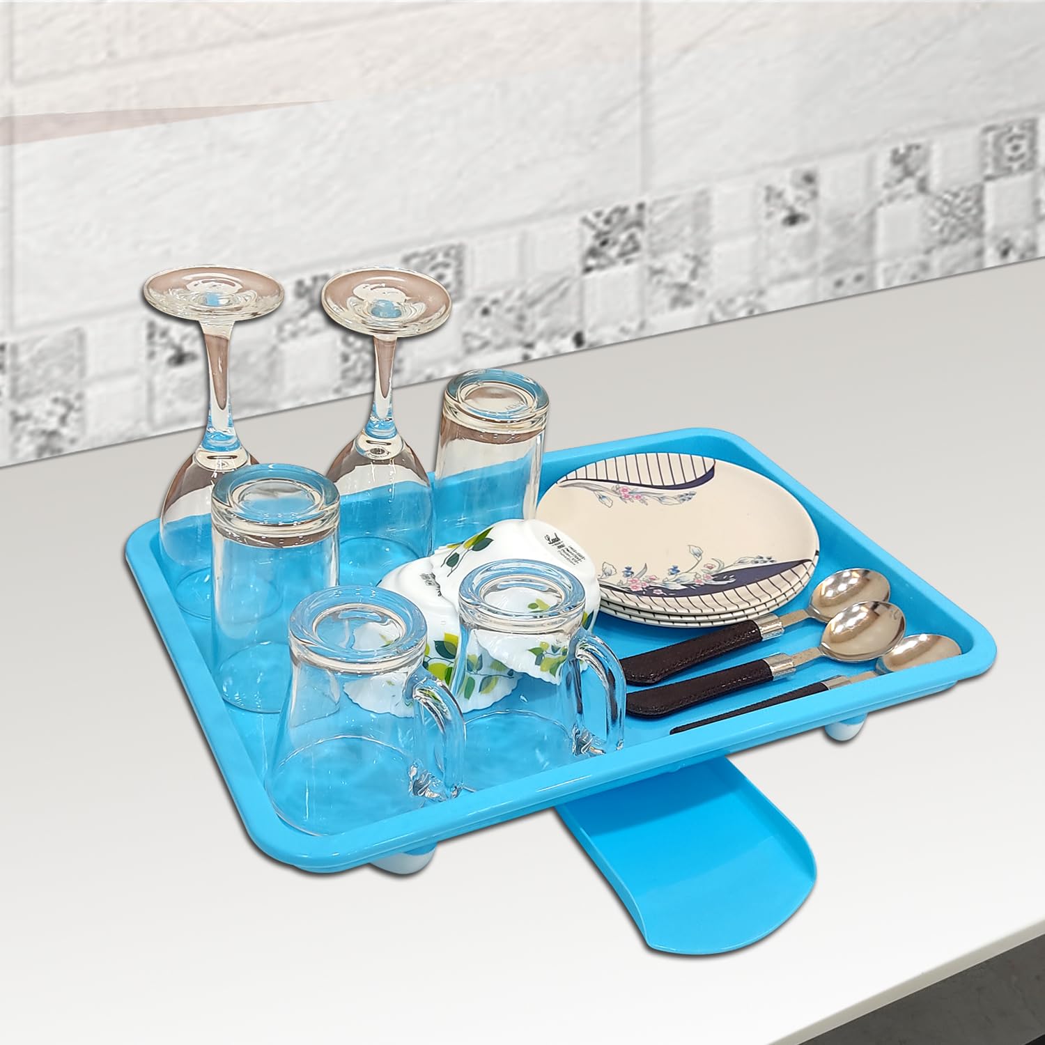 Buy SMARTSLIDE Plastic Tray (12X17 Inch) for Dish Drainer Basket/Dish