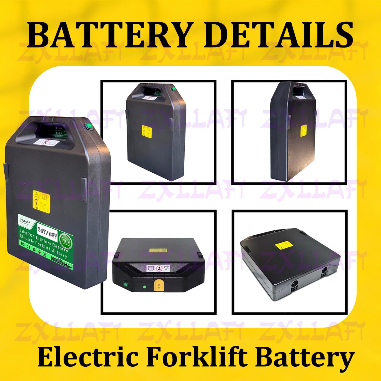 Lithium-Batterie 24 V 48 V Batterie elektrischen Hubwagen für PTE15Q Wiederaufladbare Batterien für Elektro-Gabelhubwagen PTE20Q Integrierte BMS-Schutzplatine