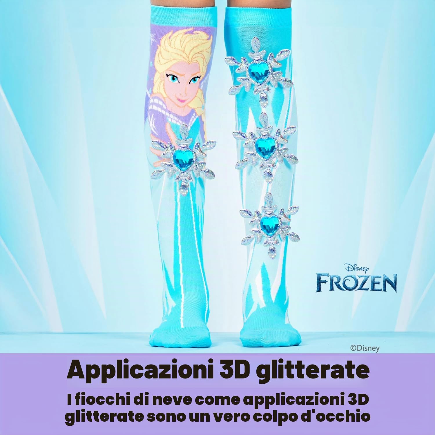 Madmia Disney Frozen Socken Coppia di Calzini, Blu, 6-99 Bambine e Ragazze