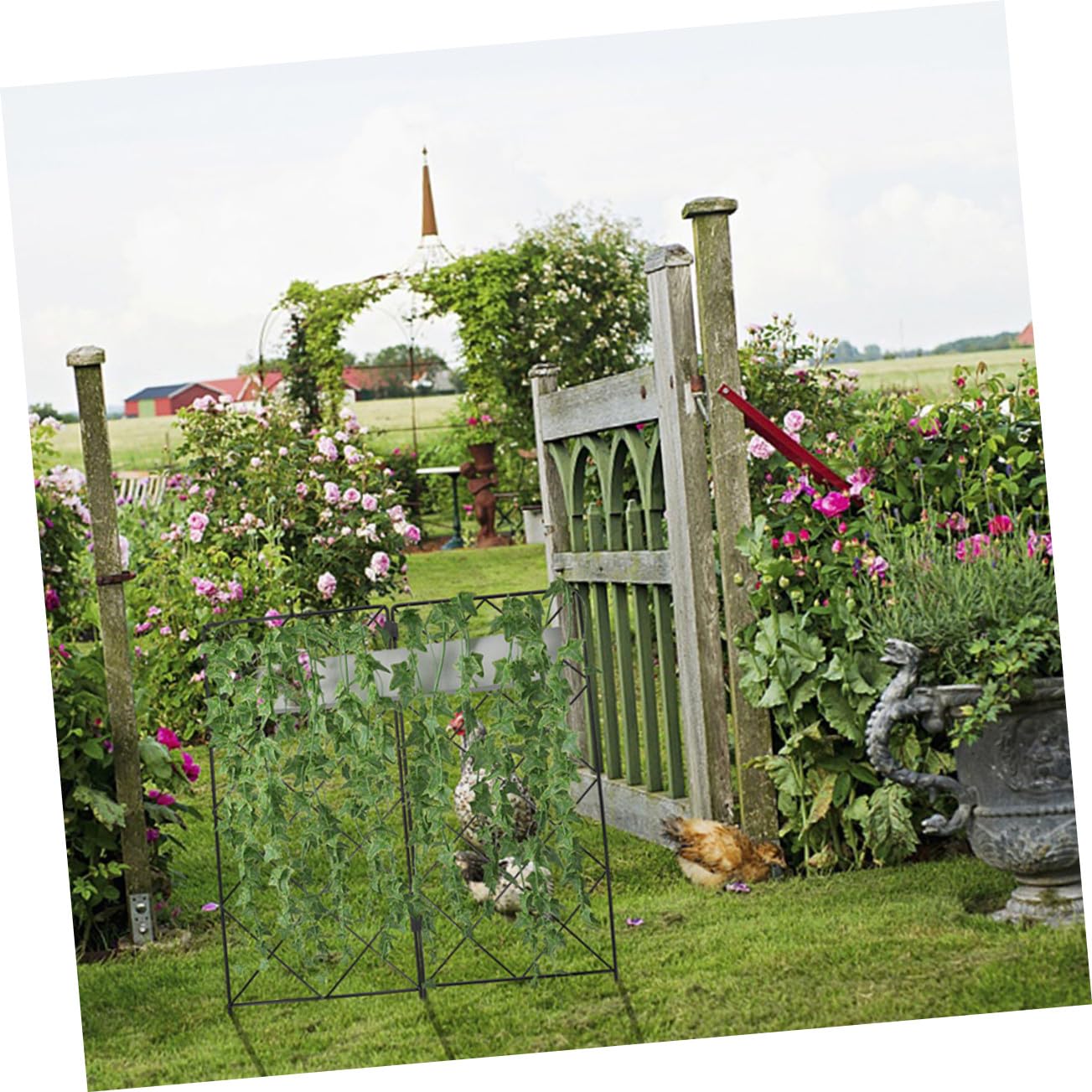 2pièces Accessoires De Jardinage Treillis pour Plantes Grimpantes Décoration pour Pots De Fleurs Support pour Croissance Droite Et Saine