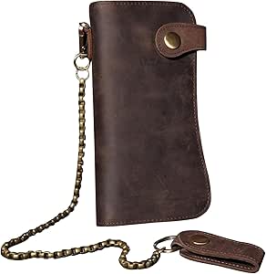 Cartera De Cuero Larga Para Mujeres En Cuero Neutro Foto De Archivo