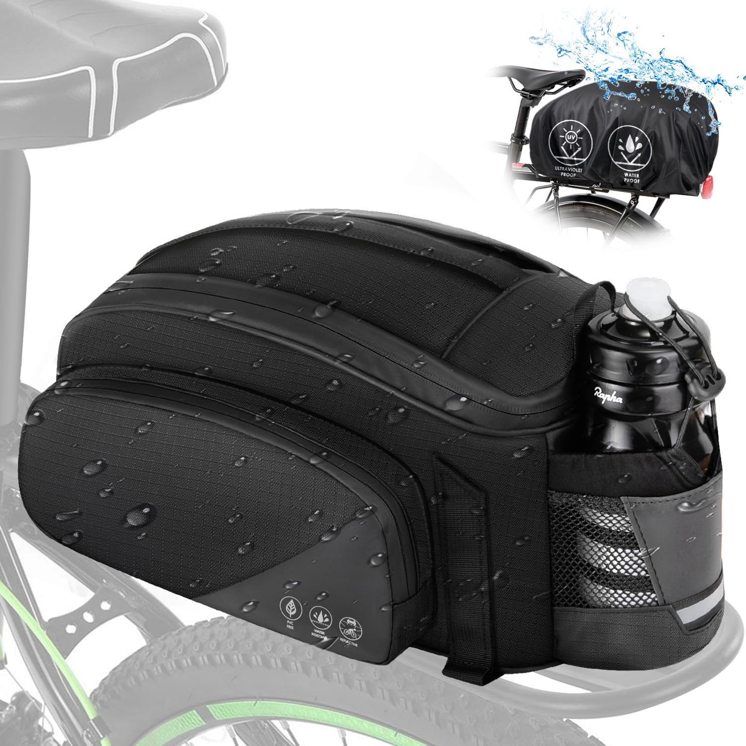 Borse Da Bicicletta Posteriori Impermeabili - Doppia Borsa 70L Per Mountain Bike E Strada - Foto 3