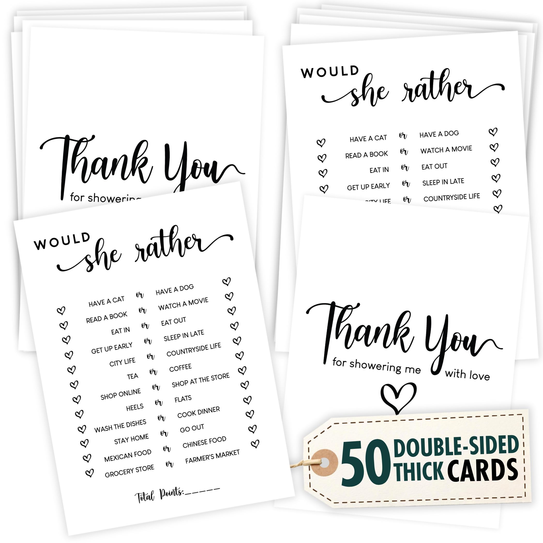 STOFINITY Would She Rather Bridal Shower Game - party games and activities | Mubboo