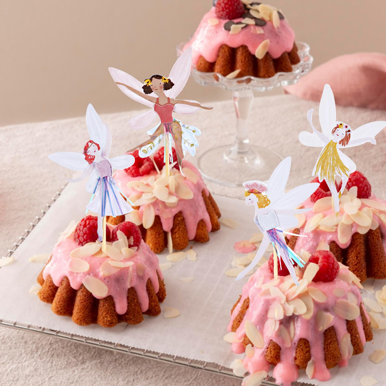 13 Piezas Cupcake Topper Pink Roblox Decoración Fiesta | Meses Sin Interés