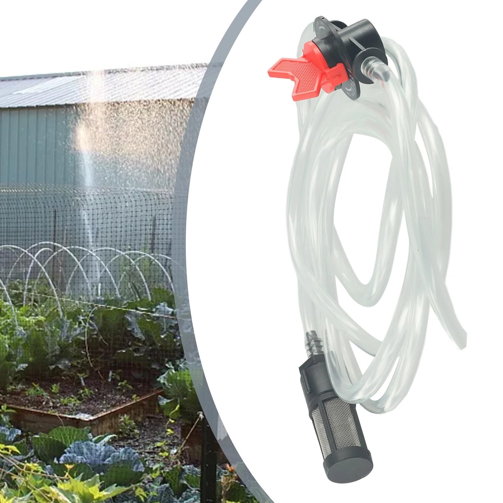 Dispositivo Venturi de inyector de fertilizante for jardín 3/4 con interruptor y juego de tubos de agua for sistemas de riego roscados