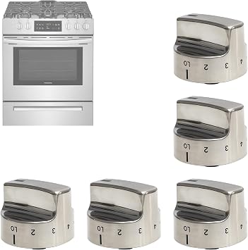 318282310 Gas Stove Burner Knob Compatible with Frigidaire Kenmore5 Pack
