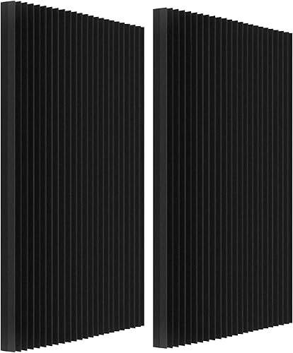 Paneles de espuma acústica, paneles de espuma de tratamiento acústico para estudio de grabación, 2 pulgadas de grosor, 12 x 12 pulgadas (paquete de