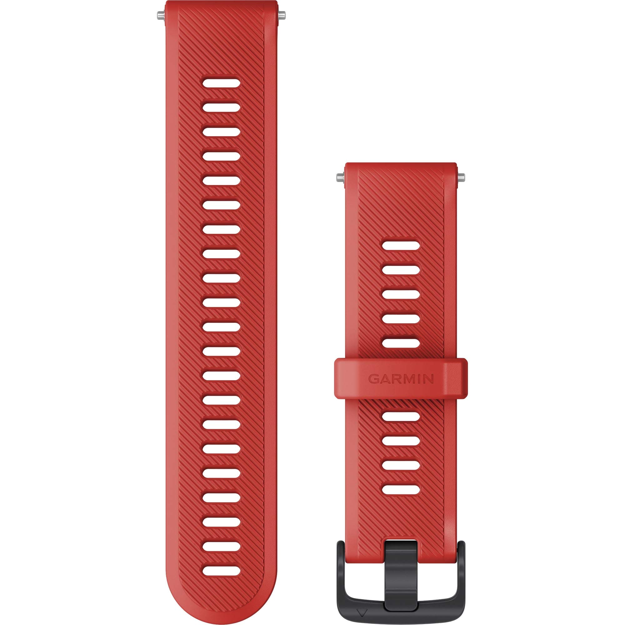 Garmin Forerunner 745 Replacement Band, Red, 18mm Silicone Standard Watch Band