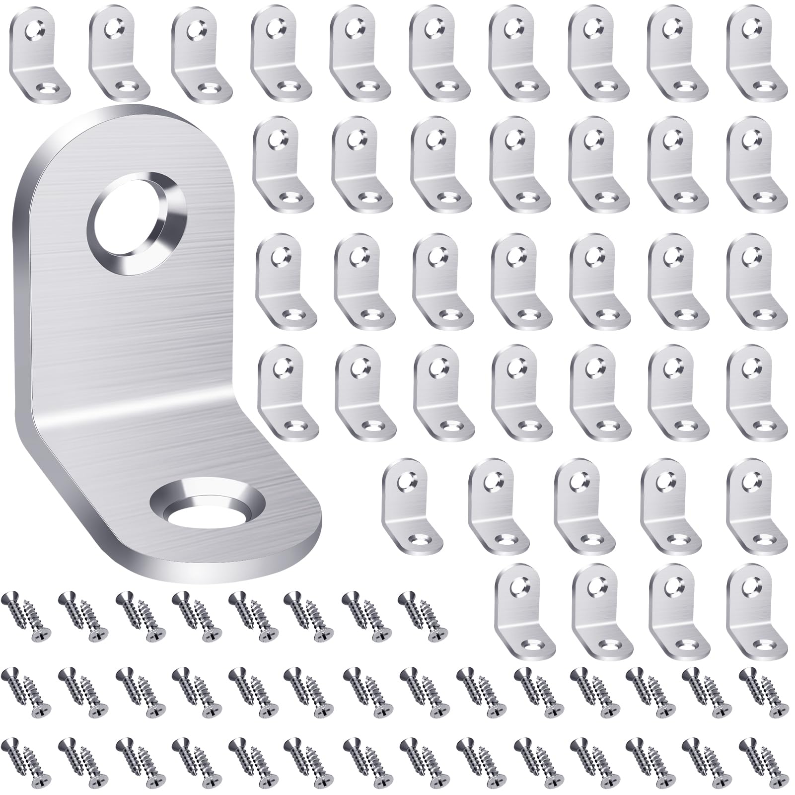Stainless Steel L Brackets - 18 Pack -13