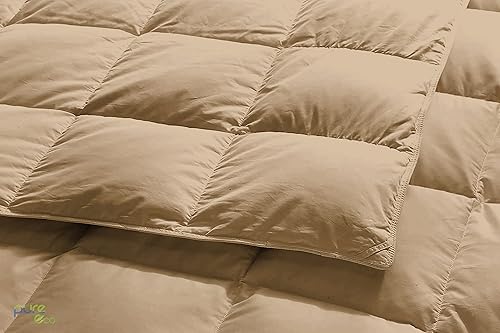 Miniatura 3 de Pure Eco Edredón prémium de 1 pieza (120 x 120 pulgadas)  Edredón de invierno súper suave de algodón de 300 GSM, ligero, 4 lazos en las esquinas,