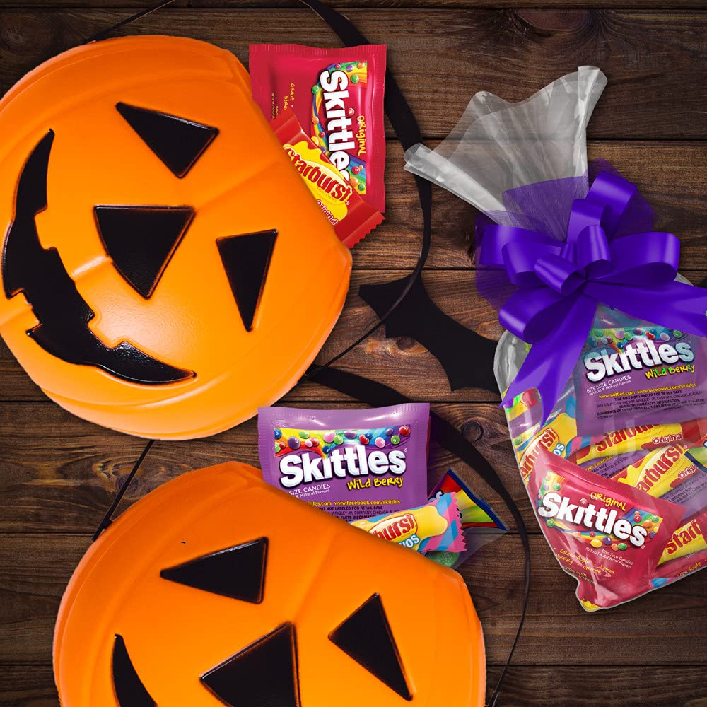 LIFE SAVERS Gummies, STARBURST Duos and Original & SKITTLES Wild Berry and Original Fun Size Chewy Bulk Candy Assortment, 97.68 oz Bag