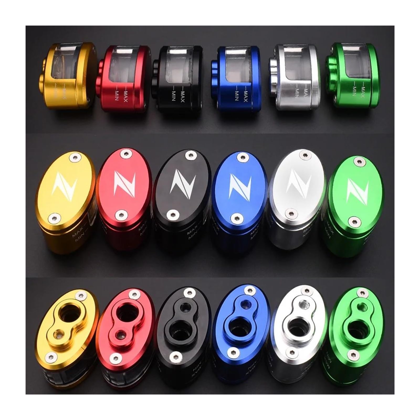 Vaschetta Olio Freni Coppa Olio PER KA&WASAKI Z Z750 Z300 Z650 750 Coppa Del Serbatoio Dell'olio Del Cilindro Del Serbatoio Della Frizione Del Freno Del Motociclo Del Motociclo Con Accessori Della Sta