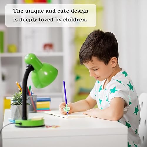 Miniatura 6 de SANNIX 16 unidades de empuñaduras de lápiz para niños, agarre de escritura a mano, corrección de postura, herramienta de ayuda de escritura para