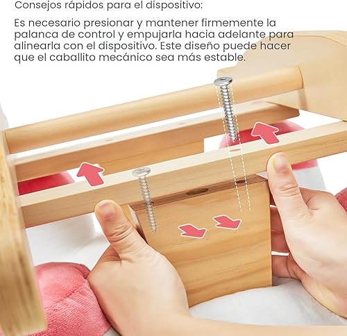 Miniatura 9 de labebe - Caballo mecedor para bebé, unicornio para montar, juguete de paseo para niños de 6 meses a 3 años, bebé (niño niña) juguete de peluche