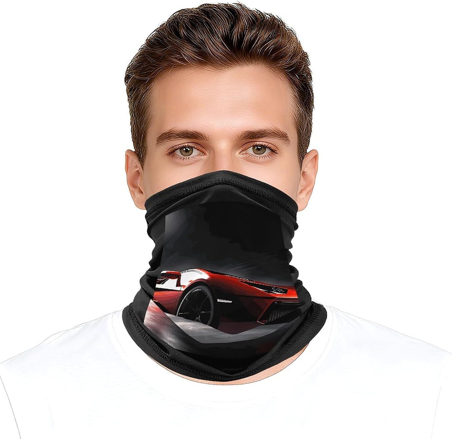 Speed Sport Car Neck Gaiter Face Mask UV Protection for Men Women, Breathable Quick Dry Face Cover Bandana Outdoor Sports Balaclava Wind-Proof for Hiking Skiing Motorcycle Cycling