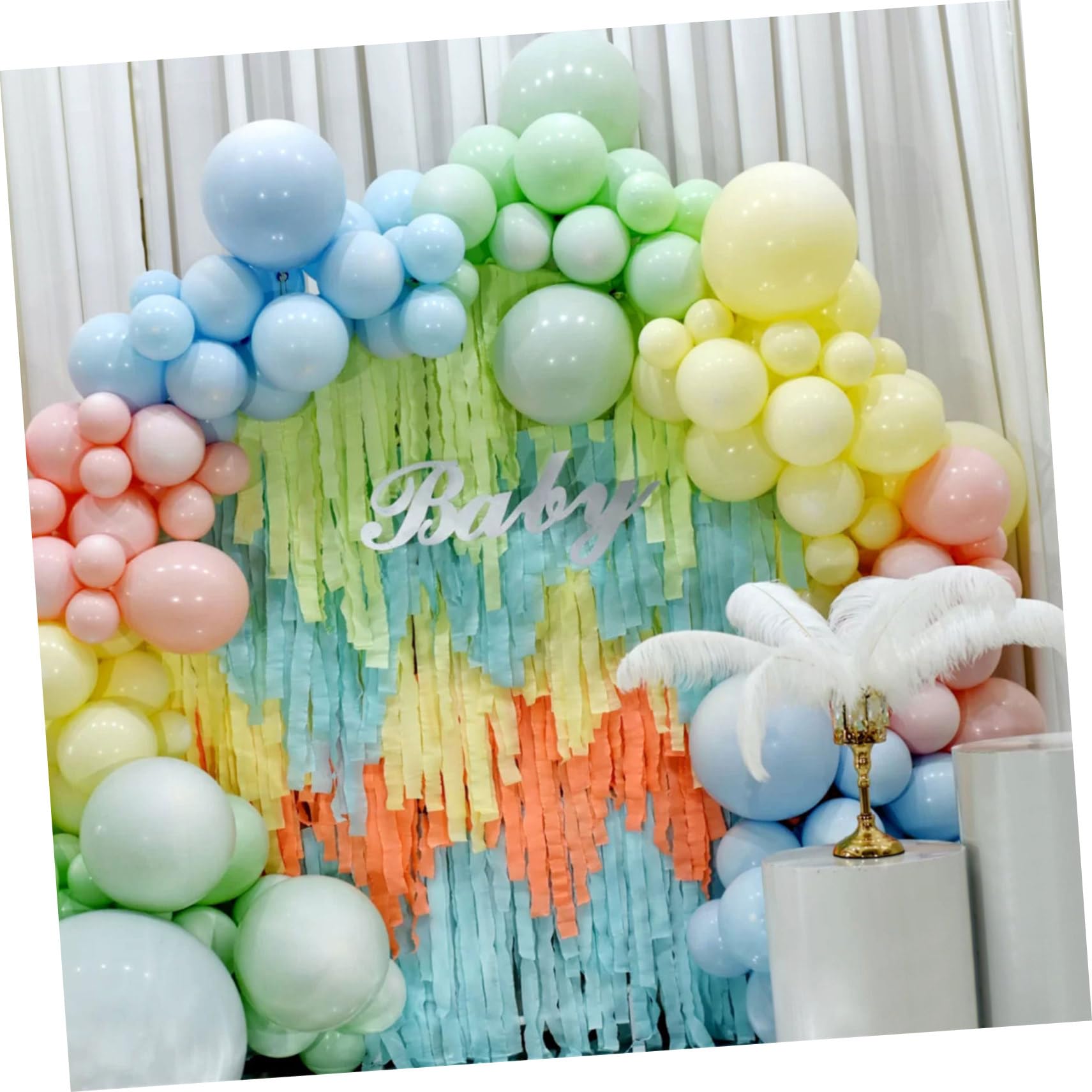 12rollos Cintas De Papel Crepé Coloridas Para Decoración De Fiestas Para Bodas y Eventos Fácil De Usar y Personalizar Material De Papel De Calidad