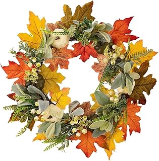 20Inch Fall Wreaths for Front Door Outside